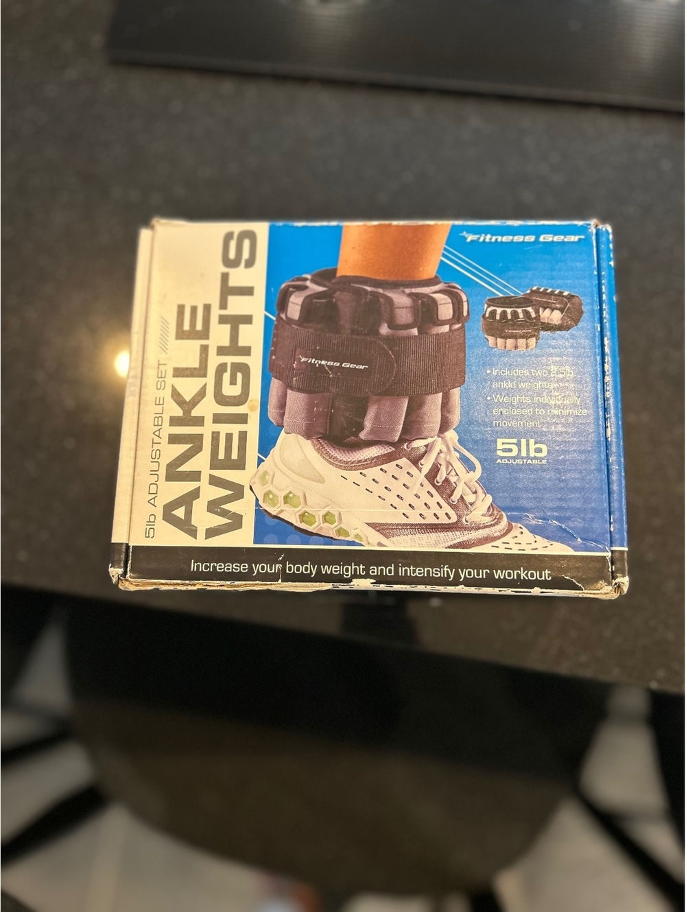 Gymenist Adjustable Ankle Weights 5 lb Set Fitness Gear